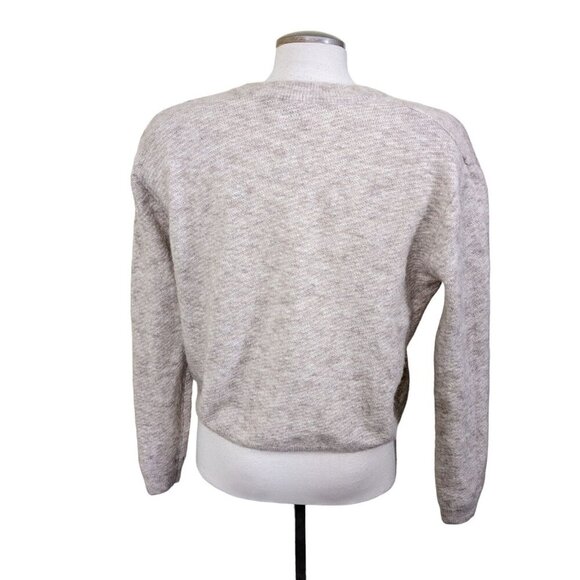 Wilfred Aubri Sweater Alpaca Blend Cropped Womens Size M Beige Relaxed Fit Soft - Picture 3 of 7